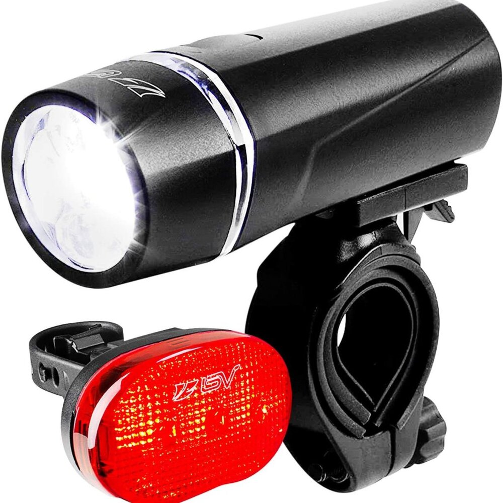 Bike Lights for Night Riding Quick-Release, Waterproof Headlight & 3 Rear light